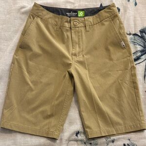 Quiksilver Boys Khaki Flat Front Shorts